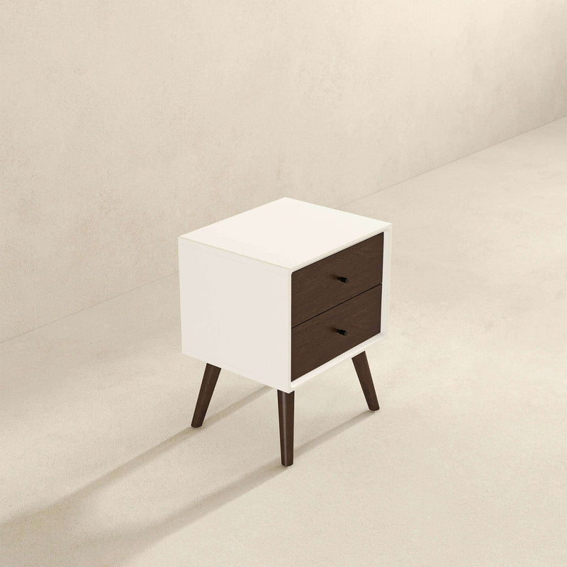 Caroline - Mid-Century Modern Style Night Stand 2 Drawer