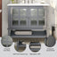Bathroom Vanity With Ceramic Sink, Adjustable & Open Shelf