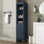 Tall Bathroom Storage Cabinet With Adjustable Shelves And 1 Drawer & Door