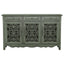 Naomi - 3 Drawer Scrollwork Accent Cabinet - Green