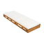 Premium Acacia Wood Lounge Chaise Set With Water Resistant Cushions, Adjustable Recline - Cream / Teak