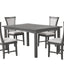 Flair - 5 Piece Dining Set (Table & 4 Chairs) - Gray
