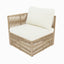Outdoor Modular Conversation Sofa With Cushions And Coffee Table - Beige