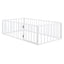 Metal Floor Bed Frame With Fence And Door