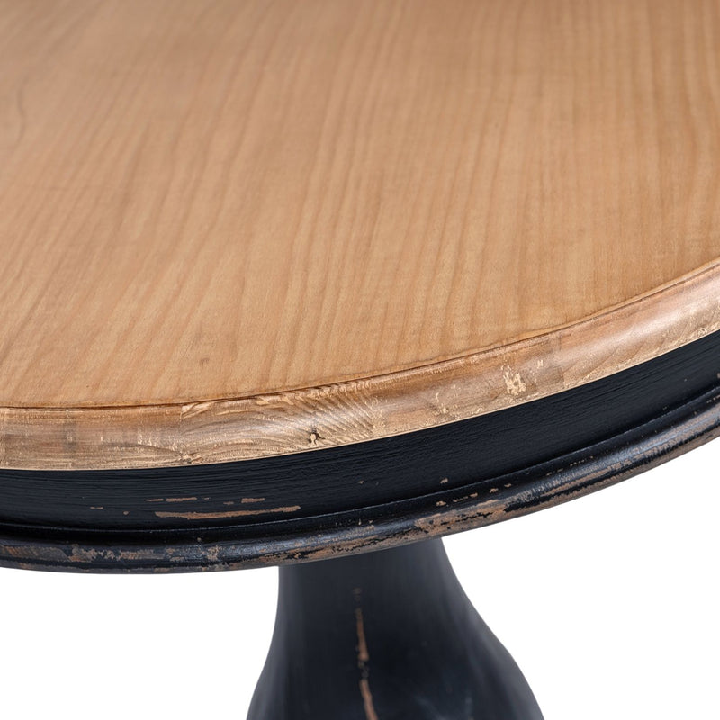 Winslow - Round Pedestal Side Table - Natural / Light Brown