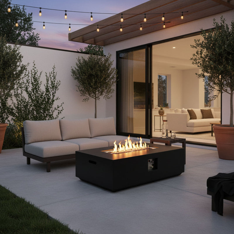 Mesa fogatero de propano/gas natural, 50,000 BTU - Carbón