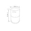 Propane Tank Cover Round Tank Holder Hide Away Side Table - Gray
