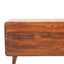 Curved Blanket Box - Chestnut