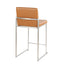 Fuji - Contemporary High Back Barstool (Set of 2)