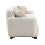 Darius - Boucle Sofa With 2 Toss Pillows - Beige