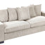 Luxe Sofa With 5 Matching Toss Pillows, Sleek Design, Spacious And Comfortable 3 Seater Couch