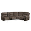 Gaia - 5 Piece P2 Power Sectional - Sable
