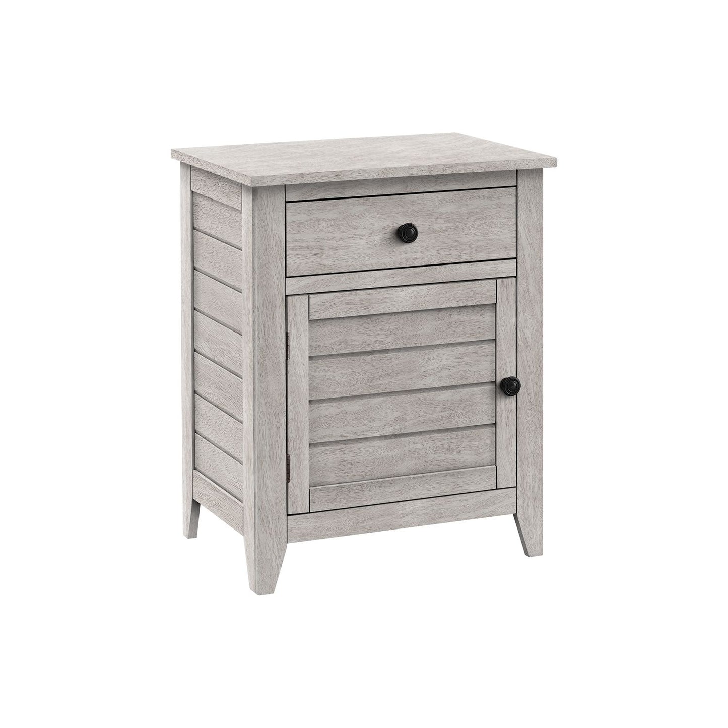 Accent Nightstand, Storage Drawer, Transitional