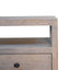 2 Drawer Open Bedside Table - Gray Ash