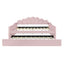 Upholstery Daybed Frame With Shell Shaped Backrest