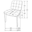 Tufted Back Dining Chairs With Tufted Upholstered Seats And Tapered Legs (Set of 2) - Black
