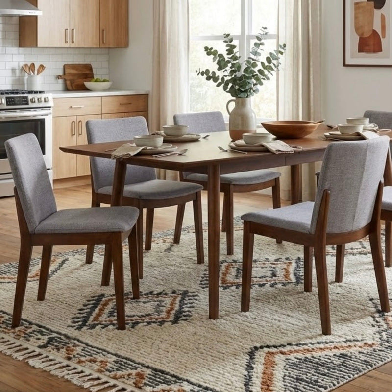 Laura - Mid-Century Modern Solid Wood Dining Chair (Set of 2)