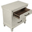 3 Drawer Elegant Nightstand - White