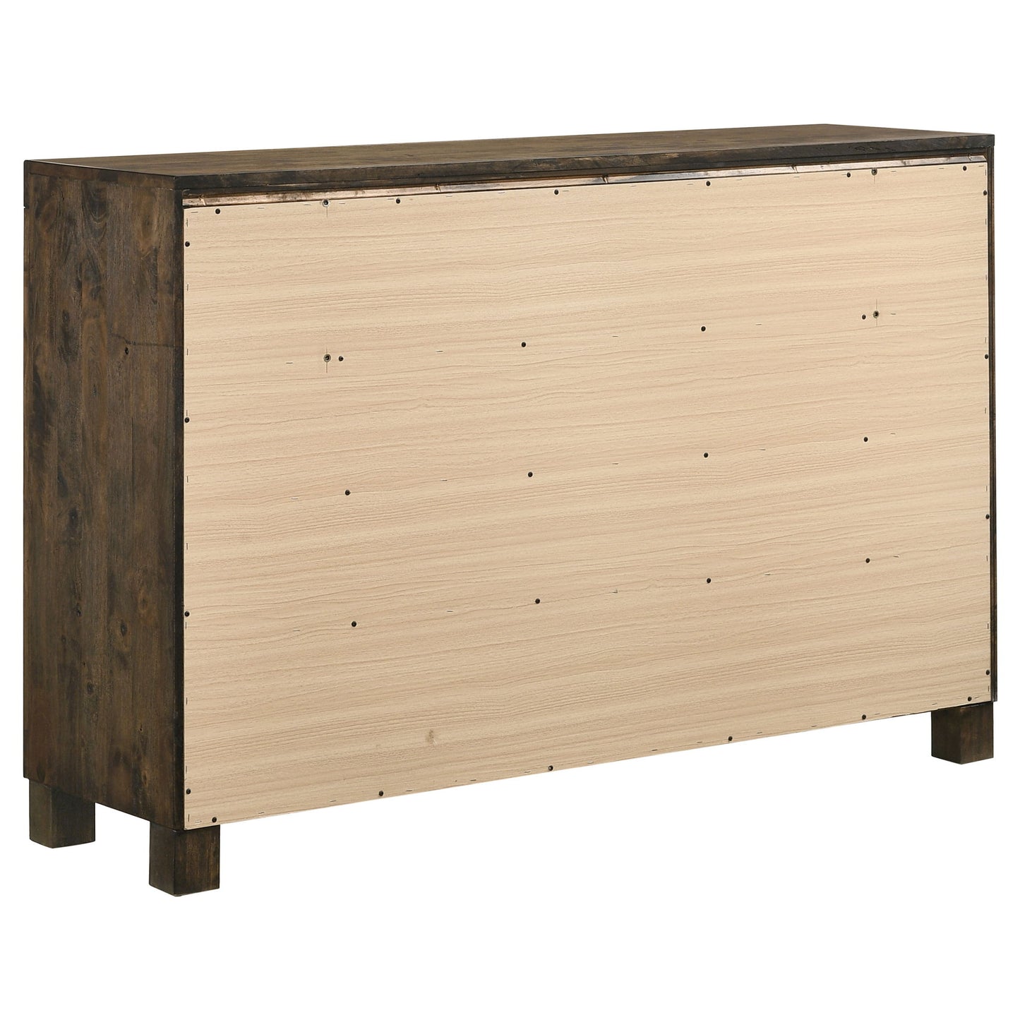 Greely - 5 Piece King Storage Bedroom Set Includes Bed, Nightstand, Dresser, Mirror & Chest - Rustic Brown