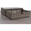 Glass Outdoor Coffee Table - Gray Mix