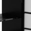 Modern Bathroom Vanity With Ceramic Sink, Tempered Blurred Glass Doors