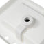 Vanity Top With Undermount Rectangular Double Sinks, Faucet Holes - White