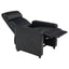 Warren - 5 Seater Home Theater With 4 Wedge Consoles Recliners And Storage Consoles - Black