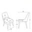 Dining Side Chair Upholstered Textured (Set of 2) - Navy