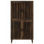 Sakai - 4 Door Tall Accent Cabinet With Slatted Doors - Brown