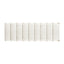 Bella - Upholstered Modern Accent Bench - Ivory White
