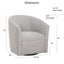 Lainey - Swivel Barrel Chair With 360 Degree Rotation