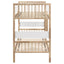 Ponderosa - Twin Over Twin Bunk Bed With Accents - Natural