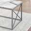Table Set, Coffee, End, Side, Accent, Living Room, Marble Look Laminate, Contemporary & Modern (Set of 3)