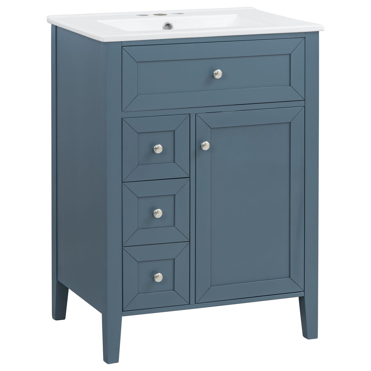 Bathroom Vanity With Sink, Soft Closing Cabinet