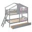 Bunk Bed With Playhouse Roof And Window