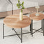 Coffee And End Table Set Waterproof Cover (Set of 2) - Natural Wood / Brown