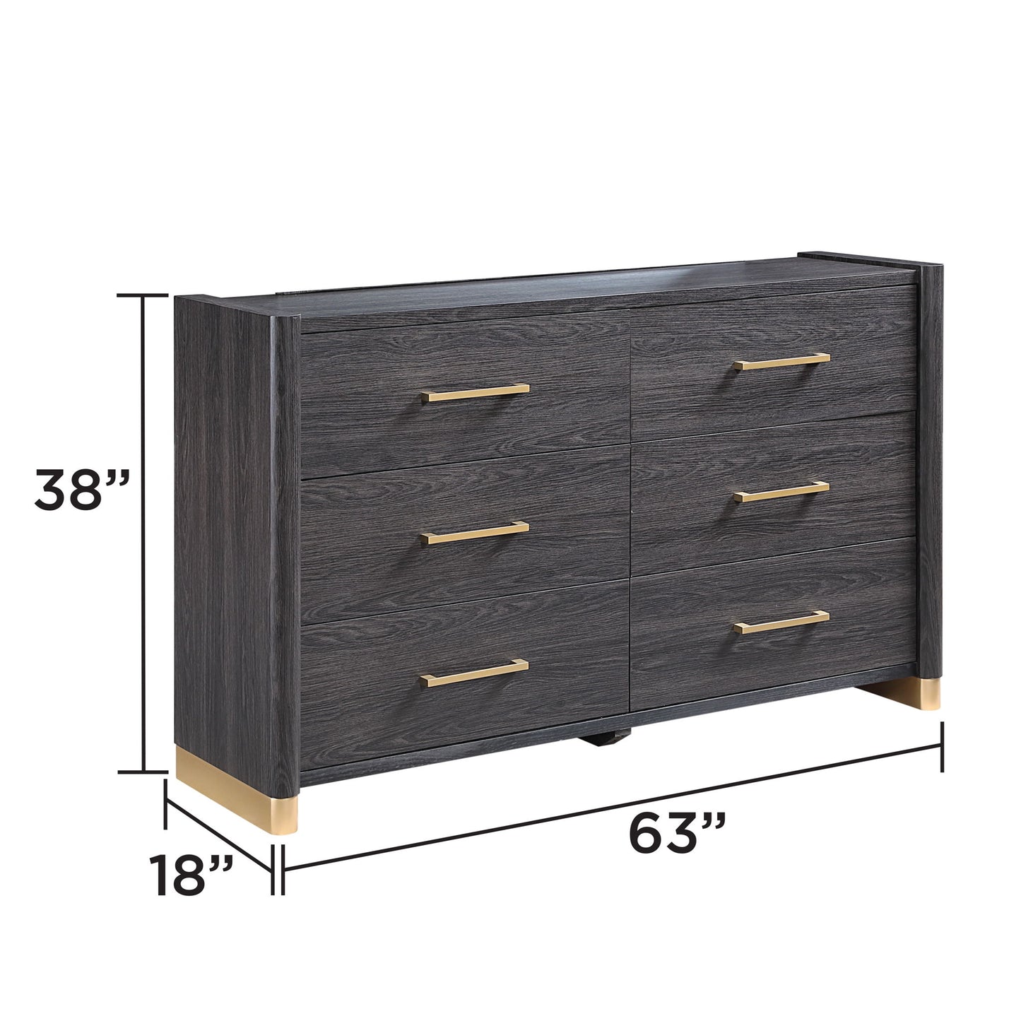 Clifton - 6 Drawer Dresser (Mirror Not Included) - Espresso