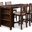 Amy - 60" Counter Table & Chairs With Storage