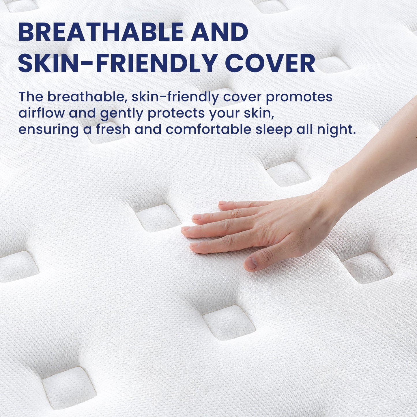 14" Mattress Hotel Collection Hybrid Mattress With Gel Memory Foam & Pocket Springs - Brown / White - King