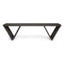 Gloaming - Outdoor Bench With Slat Design And Triangular Base