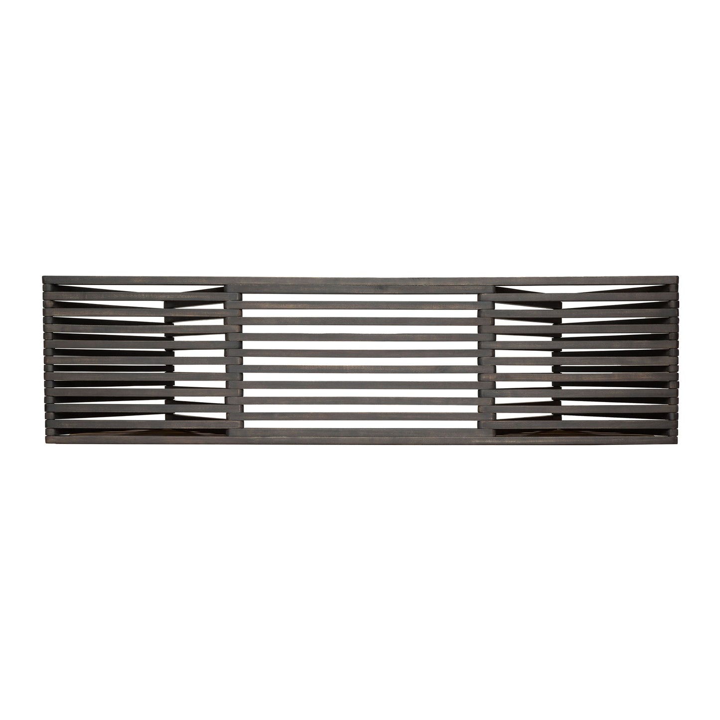 Gloaming - Outdoor Bench With Slat Design And Triangular Base