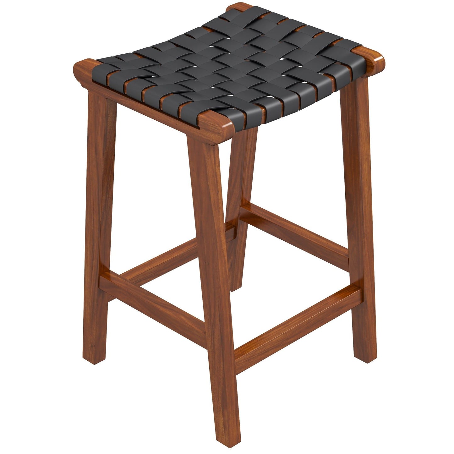 James - Mid-Century Modern Genuine Counter Stool