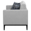 Saba - Cushion Back Loveseat With Pillow Top Arms - Light Gray