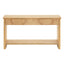 Fluted Console Table With Semi Circular Drawers - Natural