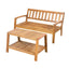 2 Piece Outdoor Conversation Set (Loveseat & Coffee Table With Water-Resistant Cushions)