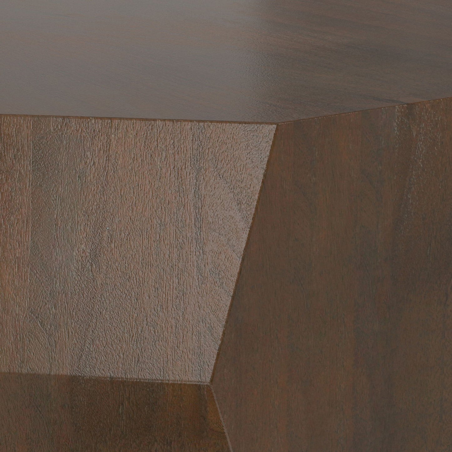 Eisley - Coffee Table With Geometric Design, - Walnut