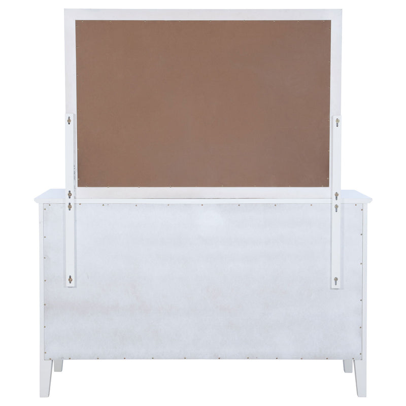 Talia - 10 Drawer Dresser And Mirror Set - White
