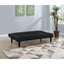 Boston - Tufted Convertible Sofa Bed Armless Design - Black