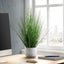 21" Tall, Artificial Plant, Grass, Indoor, Faux, Fake, Table, Greenery, Potted, Real Touch, Decorative - Green / White
