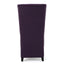 Fabric Dining Chair With High Back And Birch Wood Legs - Plum